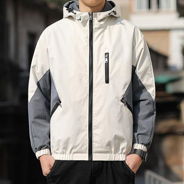 running jackets 2021 autumn winter jacket men hooded streetwear non-removable hood mens windbreaker fashion outwear male, Black;red
running jackets 2021 autumn winter jacket men hooded streetwear non-removable hood mens windbreaker fashion outwear male, Black;red