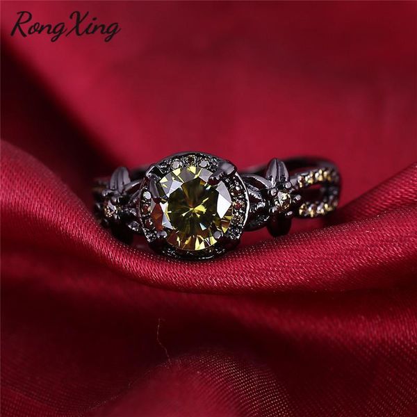 wedding rings rongxing elegant august birthstone flower ring vintage black gold filled round olive green zircon for women rb1204, Slivery;golden
wedding rings rongxing elegant august birthstone flower ring vintage black gold filled round olive green zircon for women rb1204, Slivery;golden