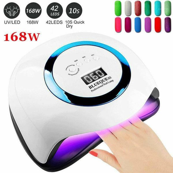 168w portable led nail curing lamp dryers for gel polish with sensor acrylic nails dryer light lamp1
168w portable led nail curing lamp dryers for gel polish with sensor acrylic nails dryer light lamp1