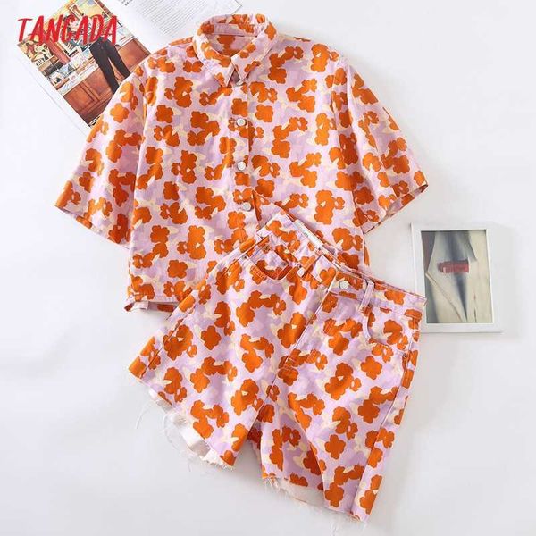 tangada chic pink floral print suit women shorts set fashion suit 2 piece set tracksuit sets 6h104 210609, White
tangada chic pink floral print suit women shorts set fashion suit 2 piece set tracksuit sets 6h104 210609, White