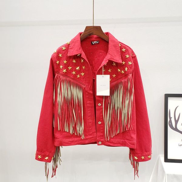 women's jackets women jacket 2021 autumn spring vintage star rivet suede fringe loose coat long sleeve outerwear female boho, Black;brown
women's jackets women jacket 2021 autumn spring vintage star rivet suede fringe loose coat long sleeve outerwear female boho, Black;brown