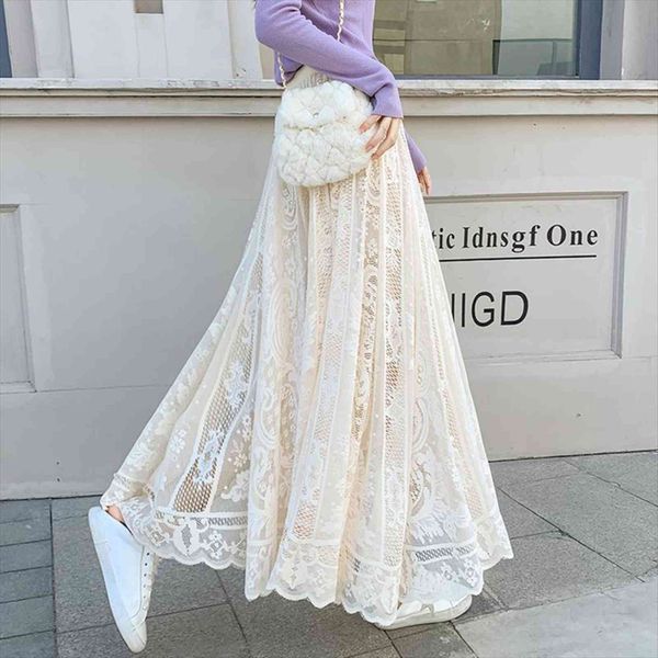 tingyili lace a line womens skirt elastic high waist big swing maxi korean style elegant ladies beige black long
tingyili lace a line womens skirt elastic high waist big swing maxi korean style elegant ladies beige black long