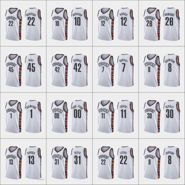 printed custom men brooklynnetsjamesharden kyrie irving kevin durant spencer dinwiddie joe harris customcityedition white jersey, Black
printed custom men brooklynnetsjamesharden kyrie irving kevin durant spencer dinwiddie joe harris customcityedition white jersey, Black