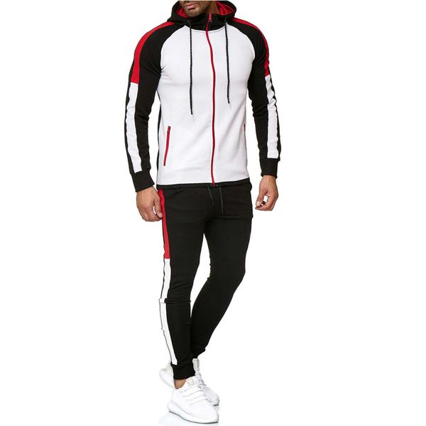 men's tracksuits outdoor 2021 leisure sports suit stripe color matching fashion, Gray
men's tracksuits outdoor 2021 leisure sports suit stripe color matching fashion, Gray