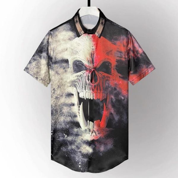 men's casual shirts summer luxury skull all over printed mouwen gentlemen dress fashion slim fit man 4xl, White;black
men's casual shirts summer luxury skull all over printed mouwen gentlemen dress fashion slim fit man 4xl, White;black