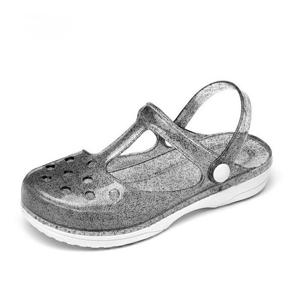 sandals 2021 women's baotou hole shoes beach jelly and slippers factory direct sales, Black
sandals 2021 women's baotou hole shoes beach jelly and slippers factory direct sales, Black