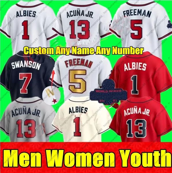 new custom men women youth kids baseball jerseys 13 ronald acuna jr. marcell ozuna 5 freddie an 7 dansby swanson bravee deion sanders 1 ozzi, Blue;black
new custom men women youth kids baseball jerseys 13 ronald acuna jr. marcell ozuna 5 freddie an 7 dansby swanson bravee deion sanders 1 ozzi, Blue;black