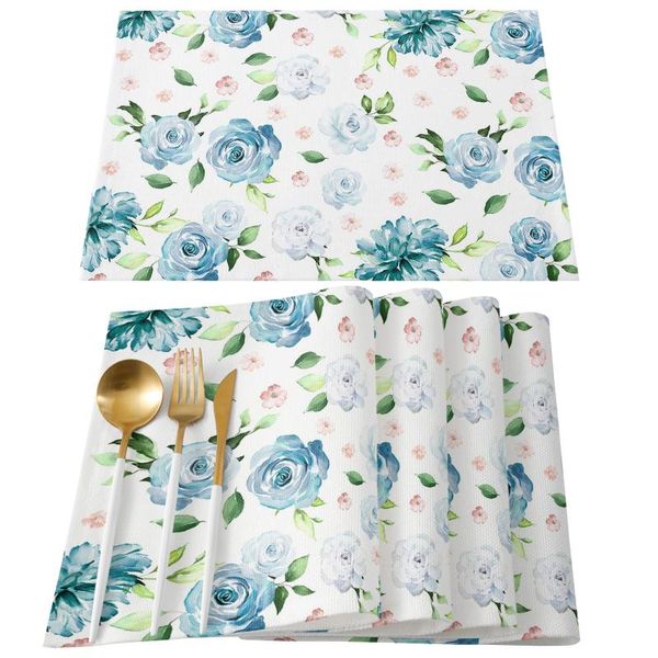 mats & pads watercolor flower leaves blue table for dining kitchen accessories modern home decor car
mats & pads watercolor flower leaves blue table for dining kitchen accessories modern home decor car