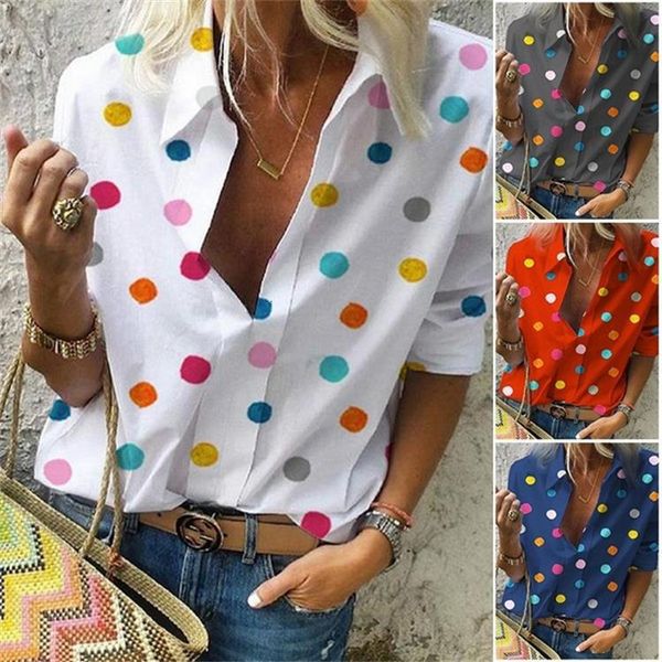 T-shirt T-shirt Top 2019 summer printed breathable dot Pullover Long Sleeve Shirt, White
T-shirt T-shirt Top 2019 summer printed breathable dot Pullover Long Sleeve Shirt, White