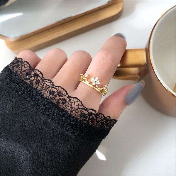 Cubic Zircon Crown Hollow Rings For Women Girls Adjustable Charms Ring Wedding Gift Jewellery Luxury Forefinger Trendy, Slivery;golden
Cubic Zircon Crown Hollow Rings For Women Girls Adjustable Charms Ring Wedding Gift Jewellery Luxury Forefinger Trendy, Slivery;golden