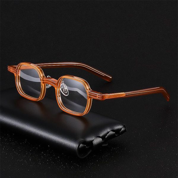 fashion sunglasses frames japanese small square hand-made retro glasses frame male designer hawksbill color plate female height number face, Black
fashion sunglasses frames japanese small square hand-made retro glasses frame male designer hawksbill color plate female height number face, Black