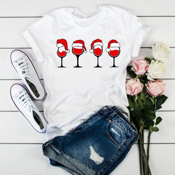 women's t-shirt women year clothing cartoon holiday merry christmas ladies love wine happy time graphic print tee tshirt female, White
women's t-shirt women year clothing cartoon holiday merry christmas ladies love wine happy time graphic print tee tshirt female, White