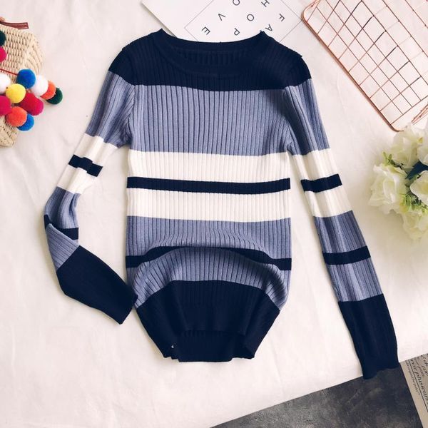 women's sweaters 2021 fashion knitshirt thin long-sleeved round neck sweater, White;black
women's sweaters 2021 fashion knitshirt thin long-sleeved round neck sweater, White;black