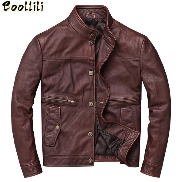 men's leather & faux boollili jacket men 100% real cow 2021 spring fashion mandarin collar mens clothing, Black
men's leather & faux boollili jacket men 100% real cow 2021 spring fashion mandarin collar mens clothing, Black