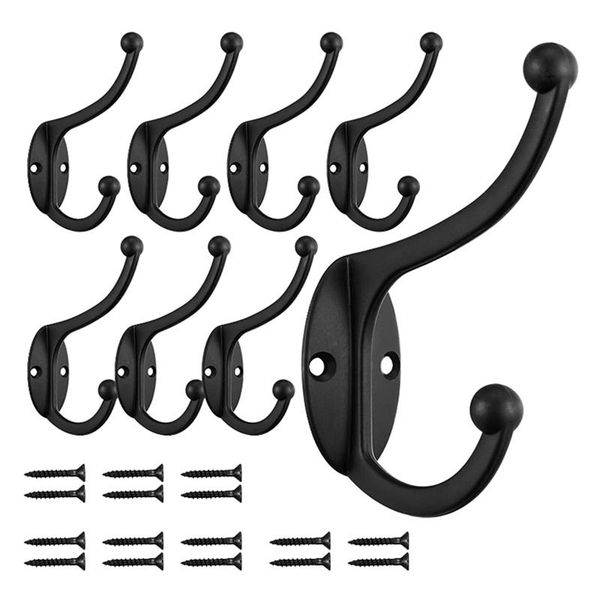 hooks & rails 8pcs coat wall mounted, flyisland double utility retro for coat, bag, towel, key, hat
hooks & rails 8pcs coat wall mounted, flyisland double utility retro for coat, bag, towel, key, hat