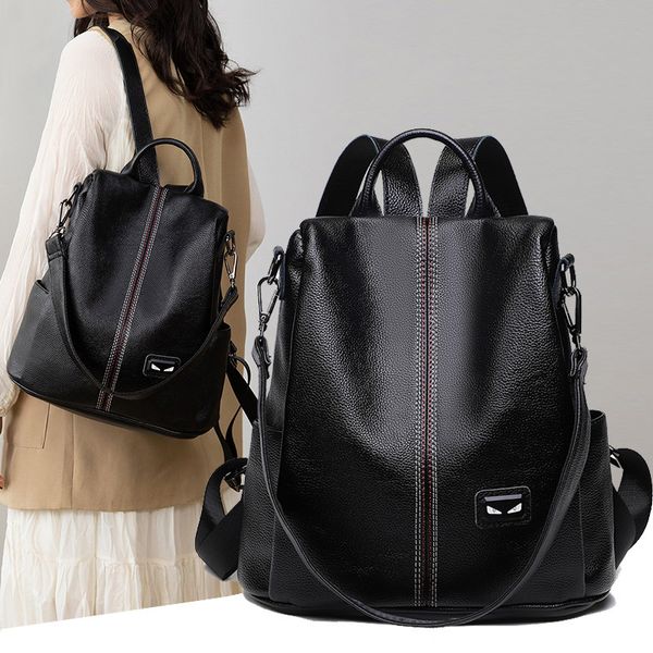 fashion women's litchi soft leather trend 2021 spring and summer new anti theft backpack schoolbag multipurpose travel bag
fashion women's litchi soft leather trend 2021 spring and summer new anti theft backpack schoolbag multipurpose travel bag
