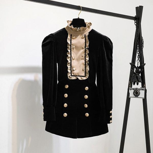 women's tracksuits autumn long sleeve outfits korean casual sets elegant vintage turtleneck velvet and shorts two pieces 2021 women, Gray
women's tracksuits autumn long sleeve outfits korean casual sets elegant vintage turtleneck velvet and shorts two pieces 2021 women, Gray