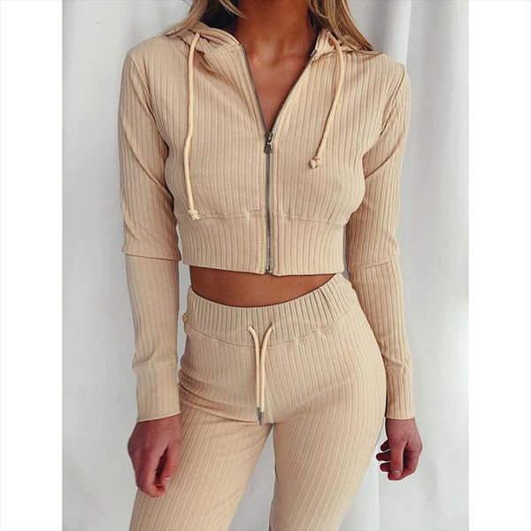 2 pieces set autumn sports womenpant suit zipper hooded crop and pants knitted sportswear casual suits clothing, White
2 pieces set autumn sports womenpant suit zipper hooded crop and pants knitted sportswear casual suits clothing, White