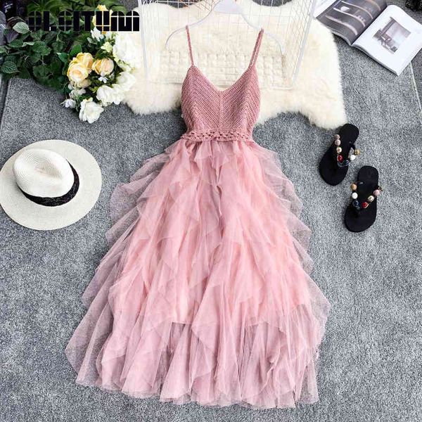 casual dresses irregular mesh knit strap dress women beach style v collar backless high waist cake 6 colors vestidos femme zpx0, Black;gray
casual dresses irregular mesh knit strap dress women beach style v collar backless high waist cake 6 colors vestidos femme zpx0, Black;gray