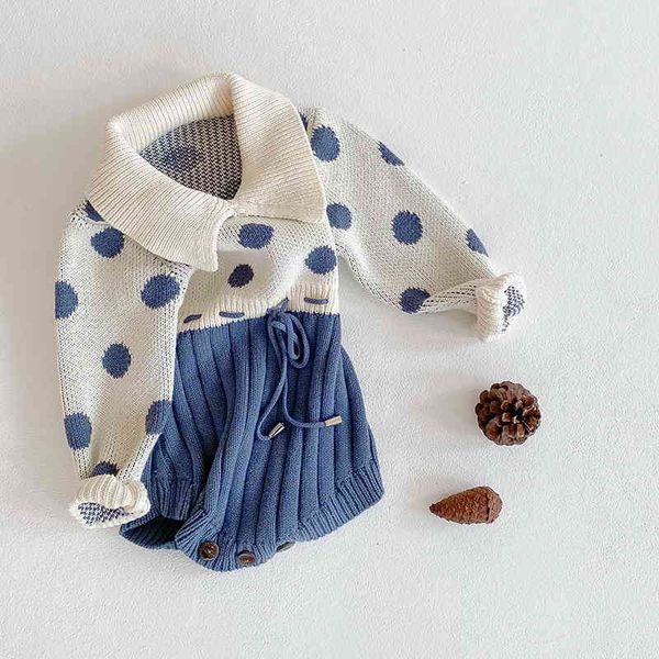 rompers spring girl bodysuit patchwork dot long sleeves elastic waist sweater jumpsuit born cute style clothes e2127 or28, Blue
rompers spring girl bodysuit patchwork dot long sleeves elastic waist sweater jumpsuit born cute style clothes e2127 or28, Blue