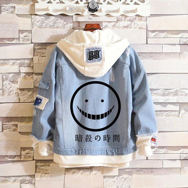 cool costume korosensei denim jacket assassination classroom shiota nagisa cosplay hooded jackets plus size sweater casual coats men's, Black
cool costume korosensei denim jacket assassination classroom shiota nagisa cosplay hooded jackets plus size sweater casual coats men's, Black