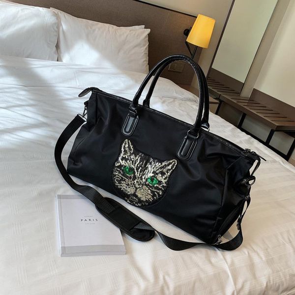 cat head travel bag fashion portable sports one-shoulder gym large capacity short-distance duffel bags
cat head travel bag fashion portable sports one-shoulder gym large capacity short-distance duffel bags