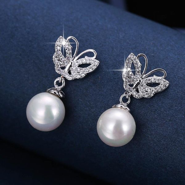 fashion refined grace 4a zircon butterfly pearl earrings girlfriend gift party banquet woman jewelry 2021 dangle & chandelier, Silver
fashion refined grace 4a zircon butterfly pearl earrings girlfriend gift party banquet woman jewelry 2021 dangle & chandelier, Silver