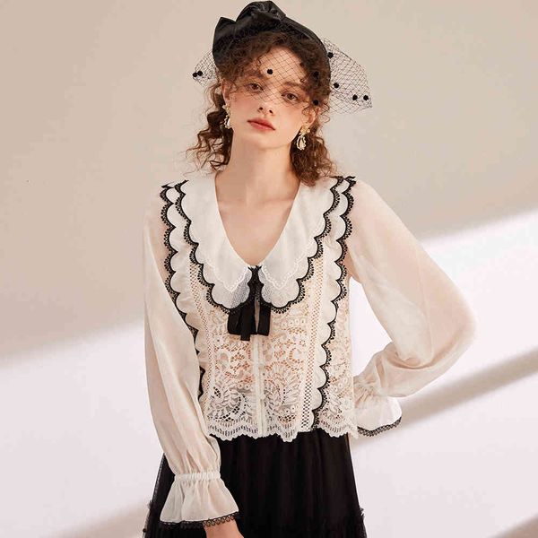 blouses 2021 spring runway women see through white chiffon lace button up blouse ladies flare sleeve short shirt crop top
blouses 2021 spring runway women see through white chiffon lace button up blouse ladies flare sleeve short shirt crop top