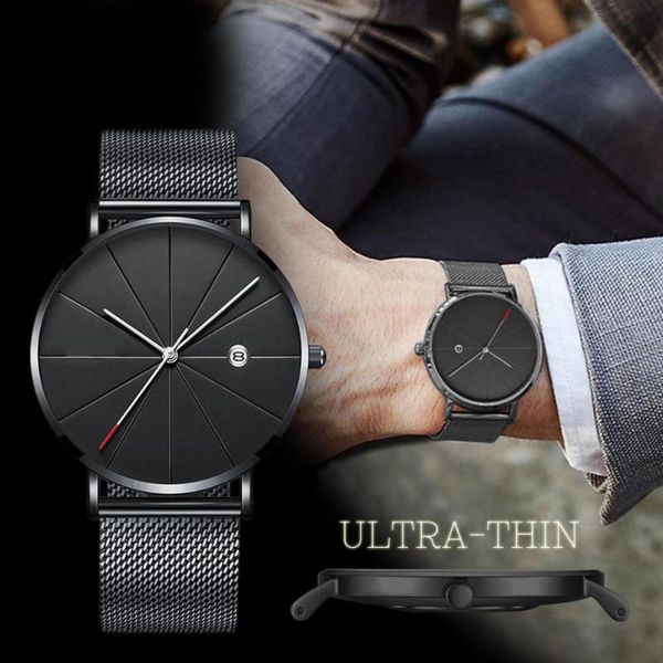 wristwatches men's simple watch stainless steel ultra-thin watches classic quartz date wristwatch casual mesh belt masculino relogios, Slivery;brown
wristwatches men's simple watch stainless steel ultra-thin watches classic quartz date wristwatch casual mesh belt masculino relogios, Slivery;brown