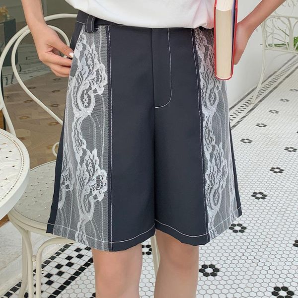 women's shorts design sense lace high waist wide leg 2021 summer wear slim casual trouser 1-72, White;black
women's shorts design sense lace high waist wide leg 2021 summer wear slim casual trouser 1-72, White;black