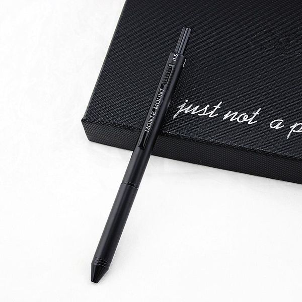 luxury matte black ballpoint pen 3+1 full metal multifunction creative mechanical 0.5mm pencil 3 color ball pens, Blue;orange
luxury matte black ballpoint pen 3+1 full metal multifunction creative mechanical 0.5mm pencil 3 color ball pens, Blue;orange
