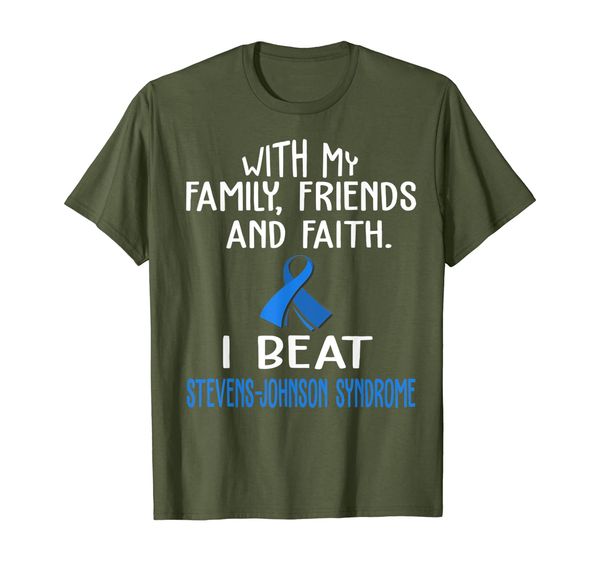 with my family faith i beat stevens-johnson syndrome t shi, White;black