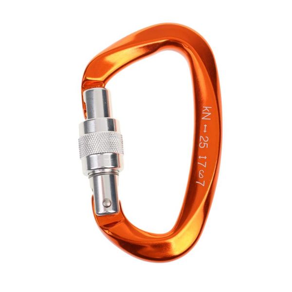 cords, slings and webbing 25kn screwgate multipurpose locking carabiner rock climbing mountaineering caving dog clip hammock hook
cords, slings and webbing 25kn screwgate multipurpose locking carabiner rock climbing mountaineering caving dog clip hammock hook