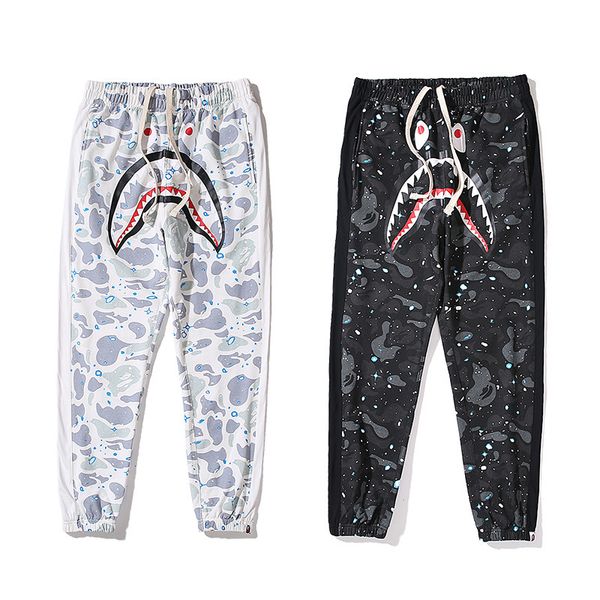 trousers brand legged camouflage casual pants men's and women's same shark star terry fabric, Black
trousers brand legged camouflage casual pants men's and women's same shark star terry fabric, Black