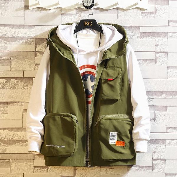 men's vests sleeveless jacket fashion for pocket pography waistcoat casual spring autumn outdoors military black 2021 fishing, Black;white
men's vests sleeveless jacket fashion for pocket pography waistcoat casual spring autumn outdoors military black 2021 fishing, Black;white