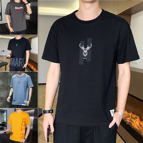 luxury t-shirts men's short sleeve 2021 fashion brand simple summer student trend t-shirt, Black
luxury t-shirts men's short sleeve 2021 fashion brand simple summer student trend t-shirt, Black