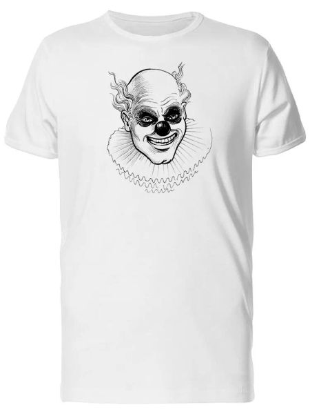Scary Evil Clown Sketch Men's Tee -Image by Shutterstock, White;black
Scary Evil Clown Sketch Men's Tee -Image by Shutterstock, White;black