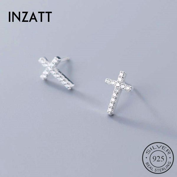 stud inzareal 925 sterling silver zircon cross earrings for fashion woman party minimalist fine jewelry cute accessories gift, Golden;silver
stud inzareal 925 sterling silver zircon cross earrings for fashion woman party minimalist fine jewelry cute accessories gift, Golden;silver