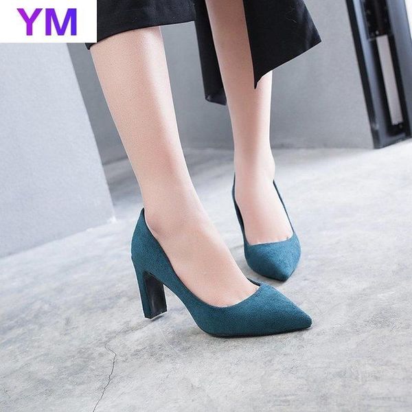 women square high heels pumps blue pointed toe party lady work slip-on zapatos de vestir mujer shoes for wedding fashion dress, Black
women square high heels pumps blue pointed toe party lady work slip-on zapatos de vestir mujer shoes for wedding fashion dress, Black