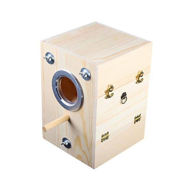 wooden bird nesting breeding box house parakeet mating case with clear window fo m68e cages
wooden bird nesting breeding box house parakeet mating case with clear window fo m68e cages