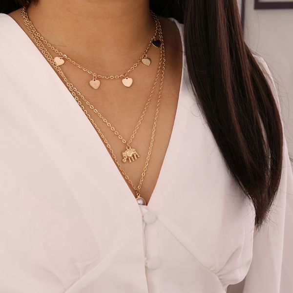 factory wholesale jewelry love elephant pearl multi layer necklace women's personality creative clavicle chain necklace n693 party gift
factory wholesale jewelry love elephant pearl multi layer necklace women's personality creative clavicle chain necklace n693 party gift
