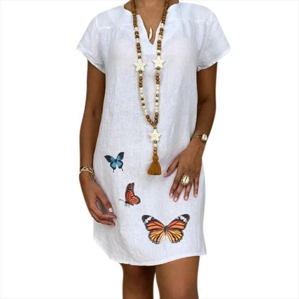 loose butterfly plus size women dress summer vestido femme robe yellow vestidos white de mujer, Black;gray
loose butterfly plus size women dress summer vestido femme robe yellow vestidos white de mujer, Black;gray