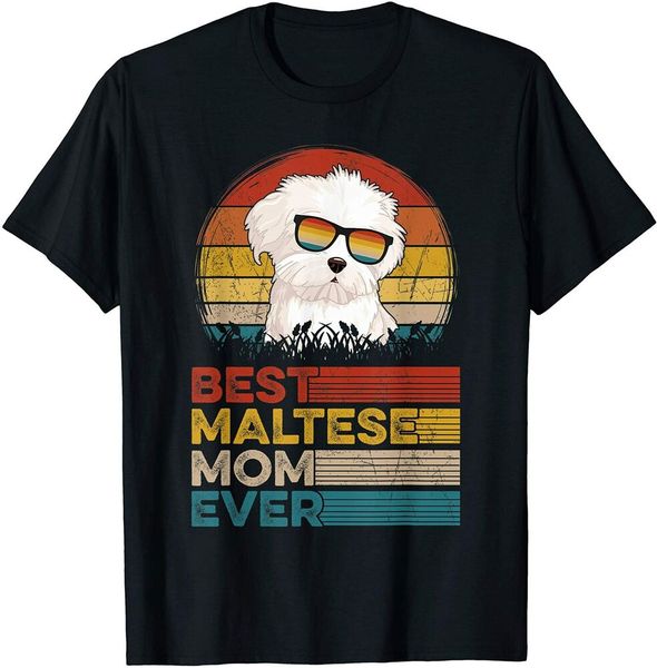 dog vintage maltese mom ever gifts lover t-shirt size s-5xl, White;black 
dog vintage maltese mom ever gifts lover t-shirt size s-5xl, White;black