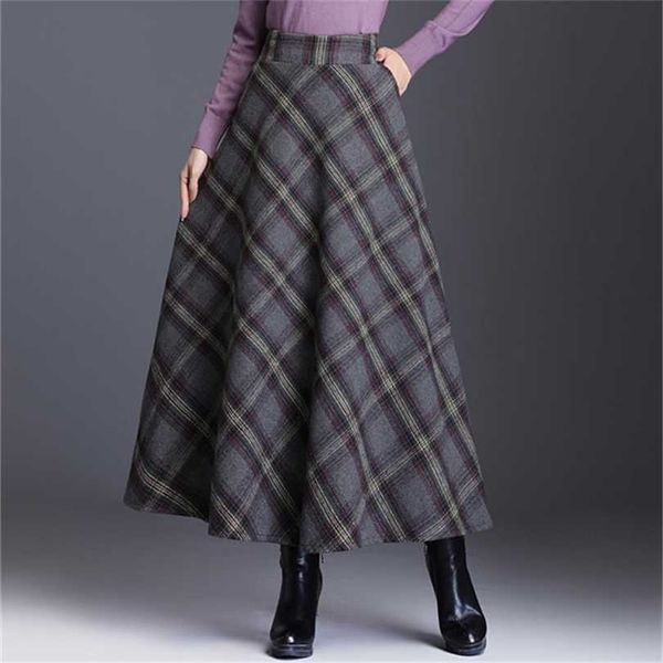 neophil england style plaid high waist ankle-length skirts woolen plus size 3xl a-line winter women tartan longa saia s1735 211214, Black
neophil england style plaid high waist ankle-length skirts woolen plus size 3xl a-line winter women tartan longa saia s1735 211214, Black