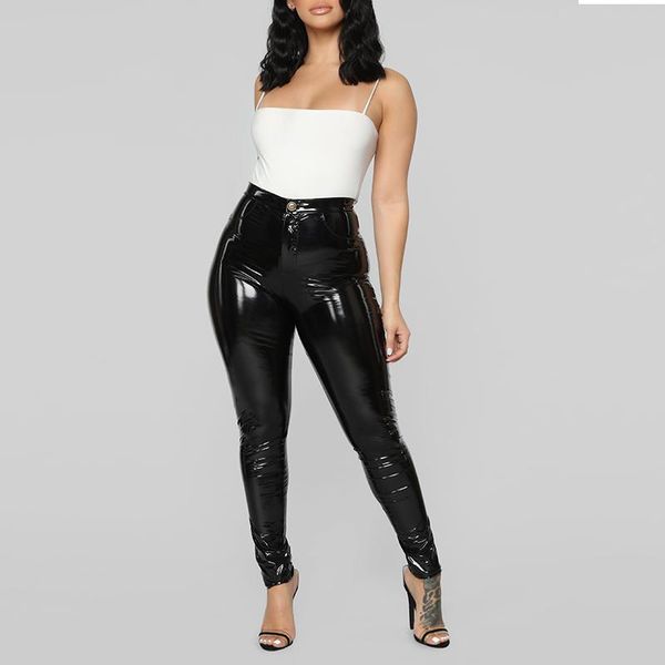 women's pants & capris woman skinny high waist pencil pant pvc button stretchy bodycon leggings pu latex plus size faux leather slim cu, Black;white
women's pants & capris woman skinny high waist pencil pant pvc button stretchy bodycon leggings pu latex plus size faux leather slim cu, Black;white