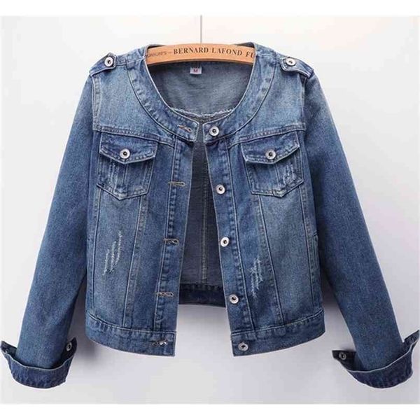 women denim jacket vintage chic 6xl plus size outerwear jean boyfriend style streetwear basic o neck female coat 210922, Black;brown
women denim jacket vintage chic 6xl plus size outerwear jean boyfriend style streetwear basic o neck female coat 210922, Black;brown