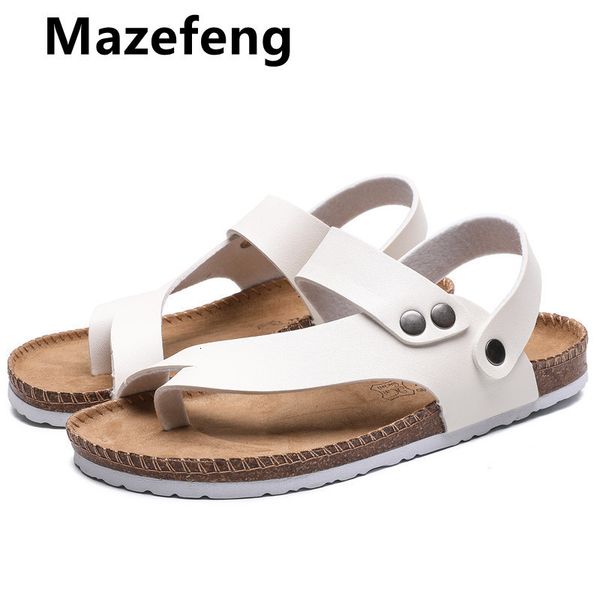 sandals men's summer open-toed fashion trend beach shoes slippers mens leather d2au, Black
sandals men's summer open-toed fashion trend beach shoes slippers mens leather d2au, Black
