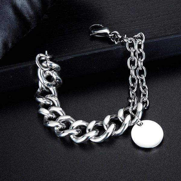 link, chain bracelet men's multilayer round men stainless steel charm for bracelets on hand 2021 hip hop jewelry male accessorie, Black
link, chain bracelet men's multilayer round men stainless steel charm for bracelets on hand 2021 hip hop jewelry male accessorie, Black