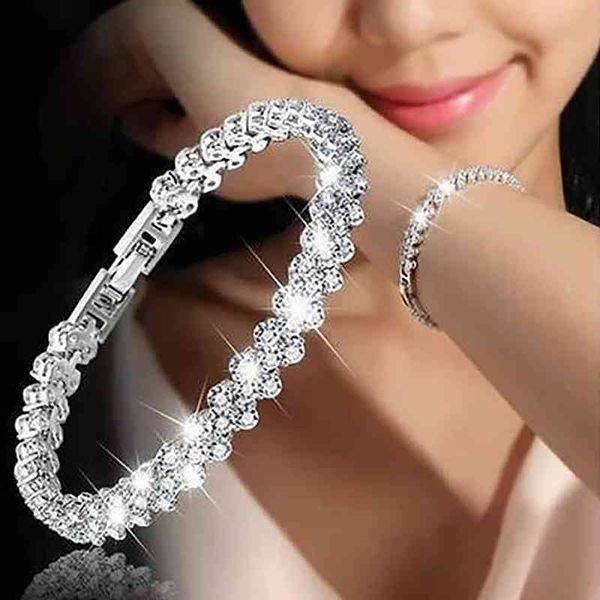 new fashion roman style vintage bracelet crystal from swarovskis for women charm silver bracelets bridal wedding fine jewelry, Black
new fashion roman style vintage bracelet crystal from swarovskis for women charm silver bracelets bridal wedding fine jewelry, Black