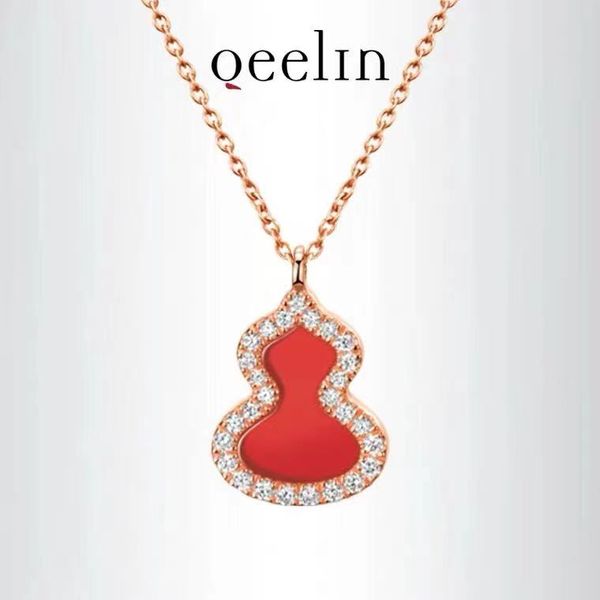 qeelin kirin necklaces petite wulu 18k rose gold diamond and red agate gourd necklace, Silver
qeelin kirin necklaces petite wulu 18k rose gold diamond and red agate gourd necklace, Silver
